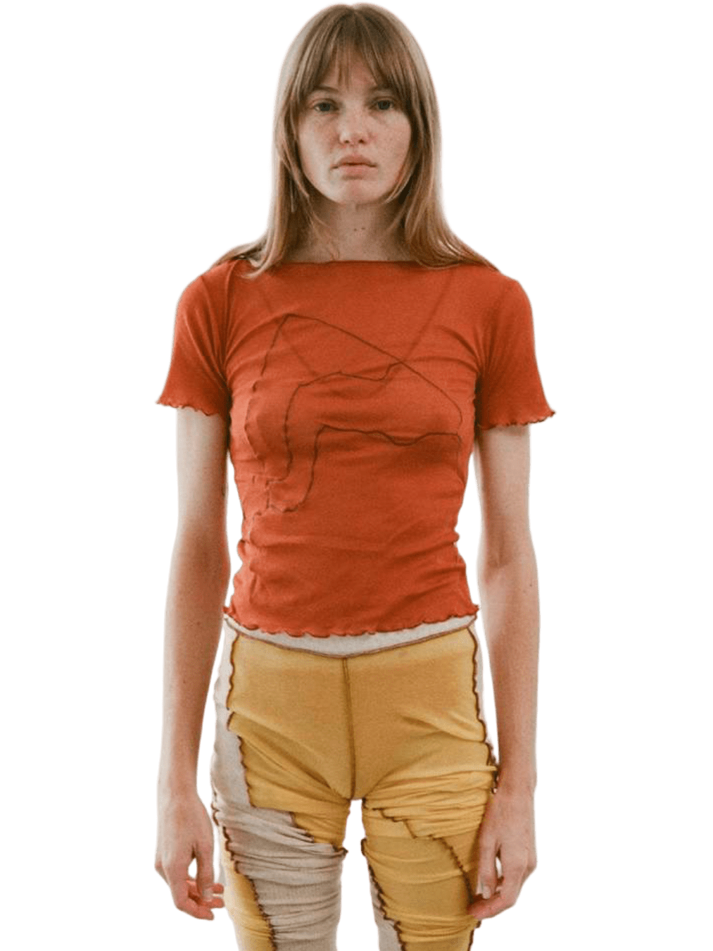 Size M | Baserange Orange Organic Cotton Aroostook T-shirt