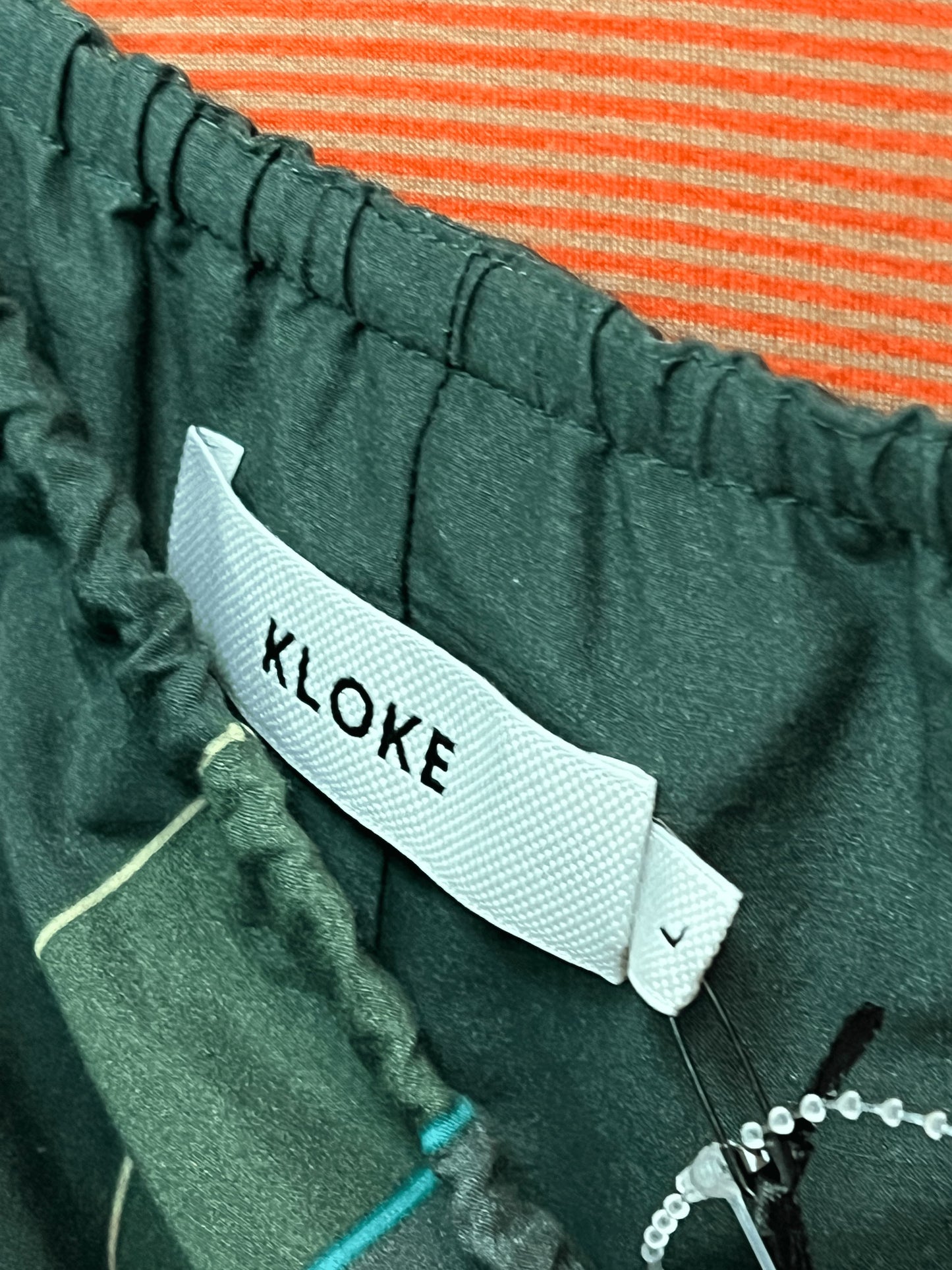 Size L | Kloke Green Crease Column Dress With Tags