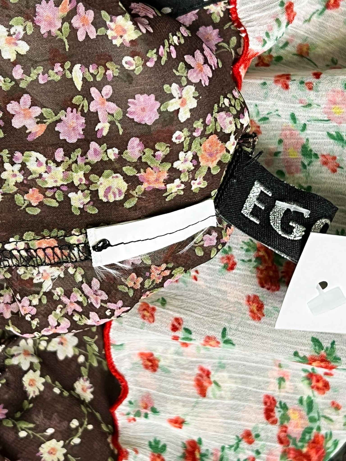 Size M | Mari Egoist Floral Ruffle Mini Dress