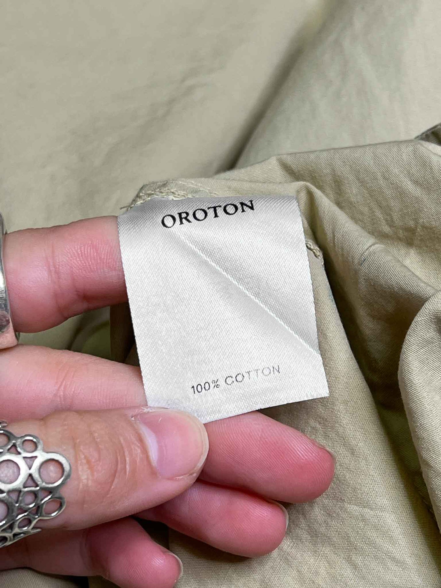 Size 12 | Oroton Cotton Gathered Midi Dress