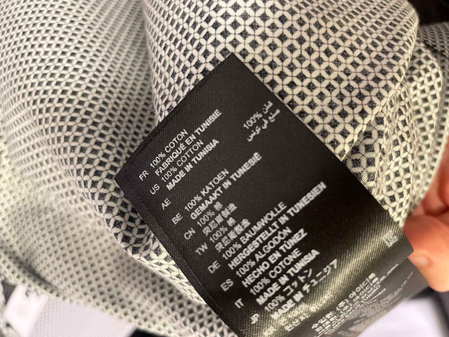 Size L | Sandro Paris Geometric Button Down Shirt