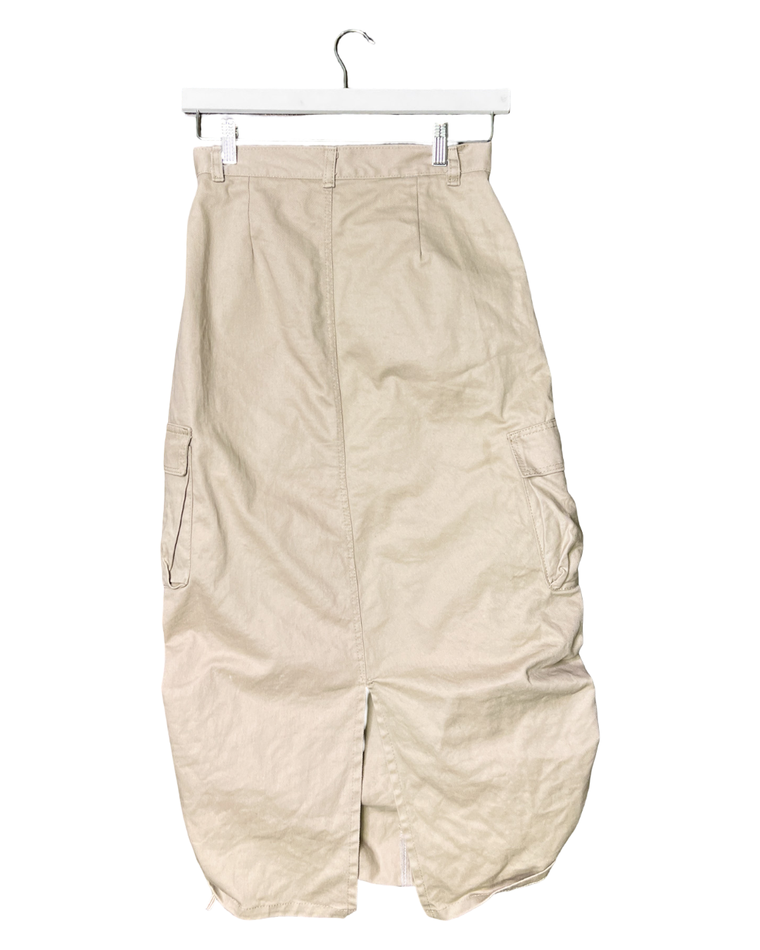 Size S | USA Jeans Twill Beige Midi Skirt