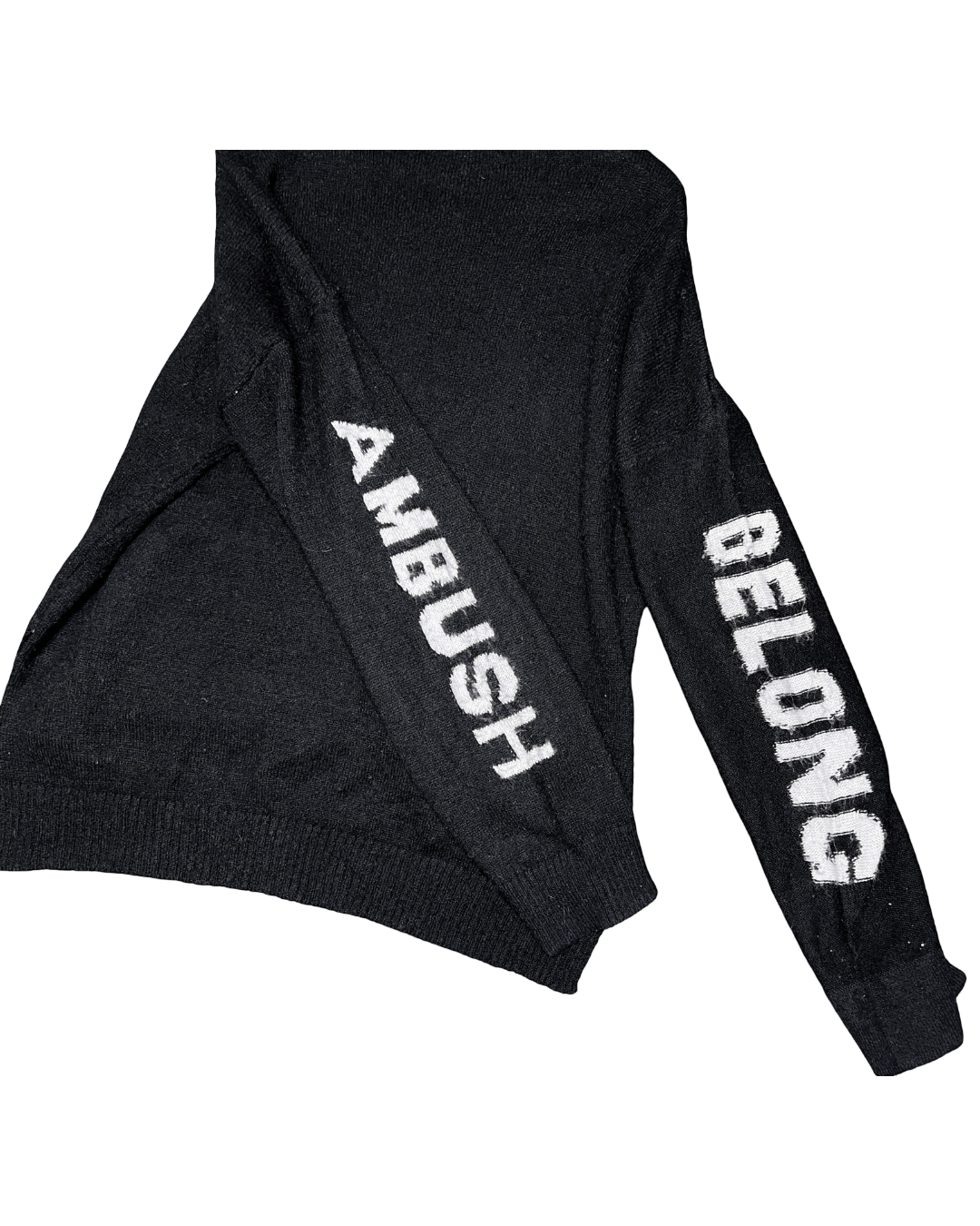 Size S (1) | Ambush Black Wool Turtleneck Jumper