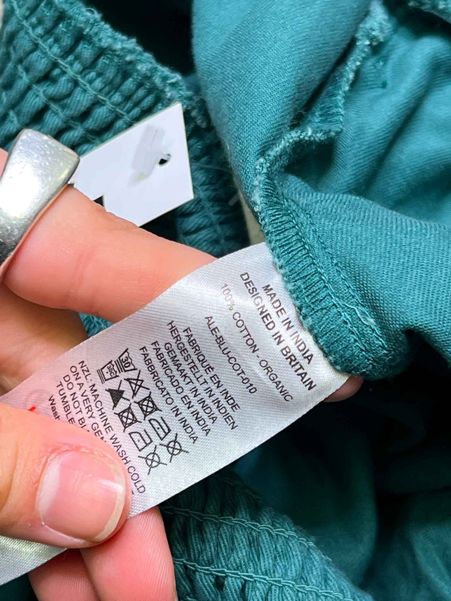 Size L | Lucy & Yak Organic Cotton Green Pants