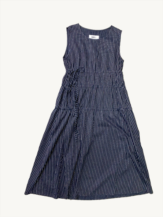 Size S/M - MM6 Maison Margiela Navy Pinstripe Dress