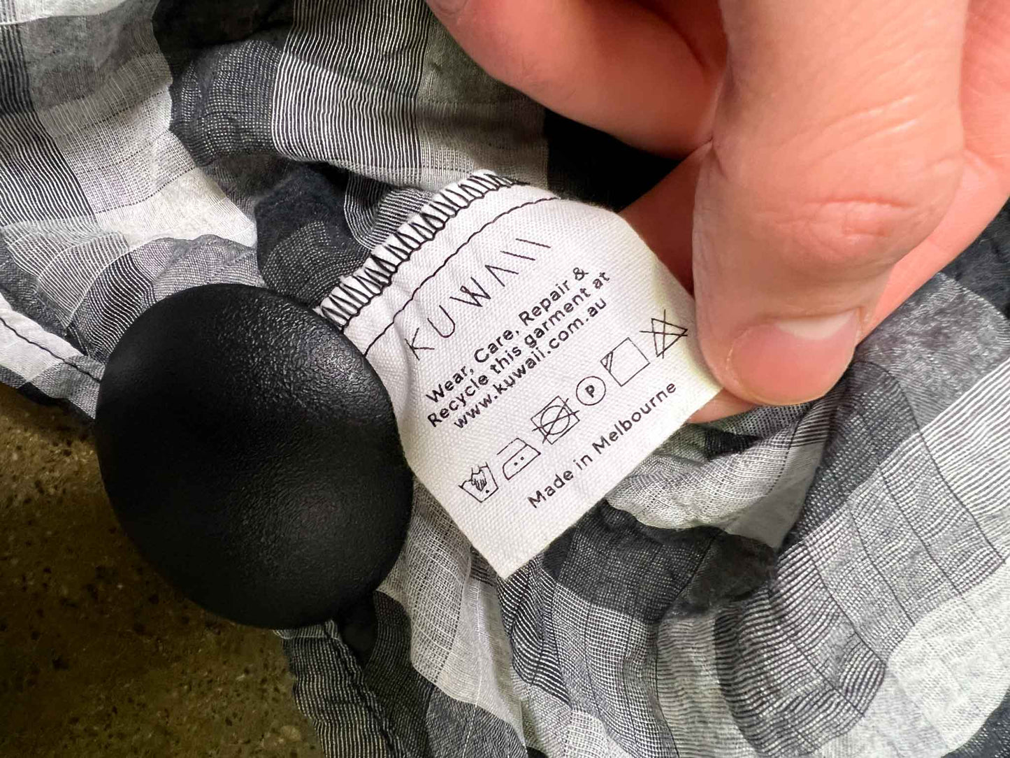 Size 12 | Kuwaii Check Cropped Top
