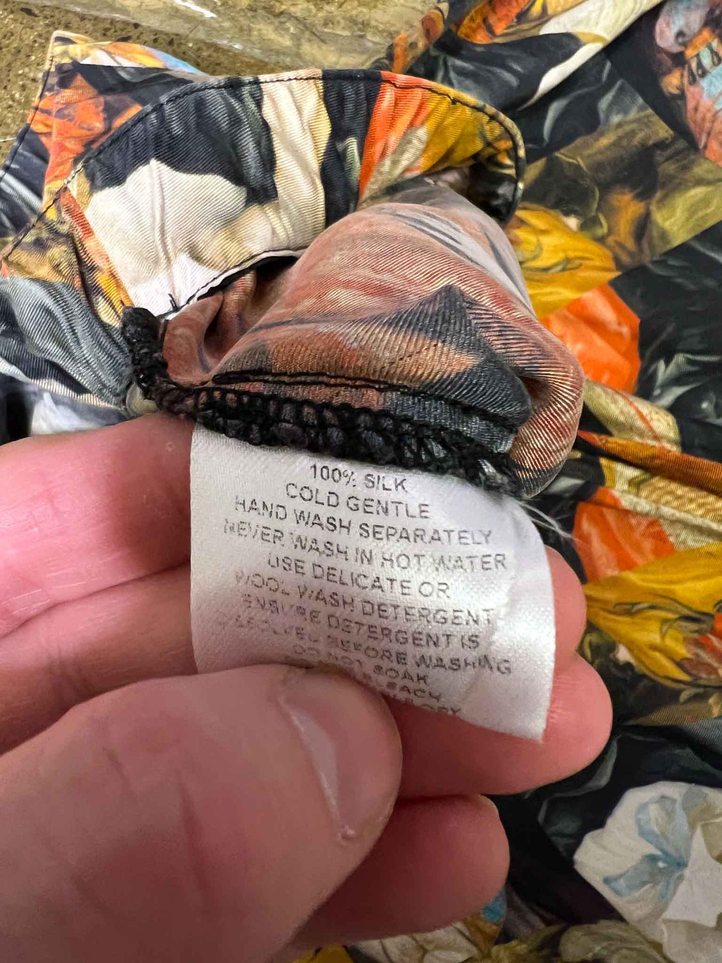 Size L | Alpha60 Graphic Silk Pants