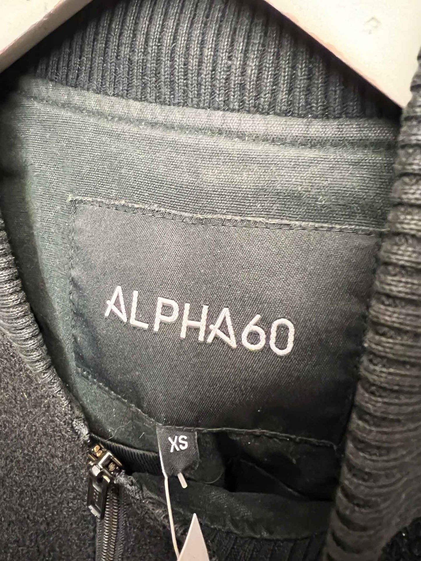 Size XS | Alpha60 Boucle Knit Bomber Jacket