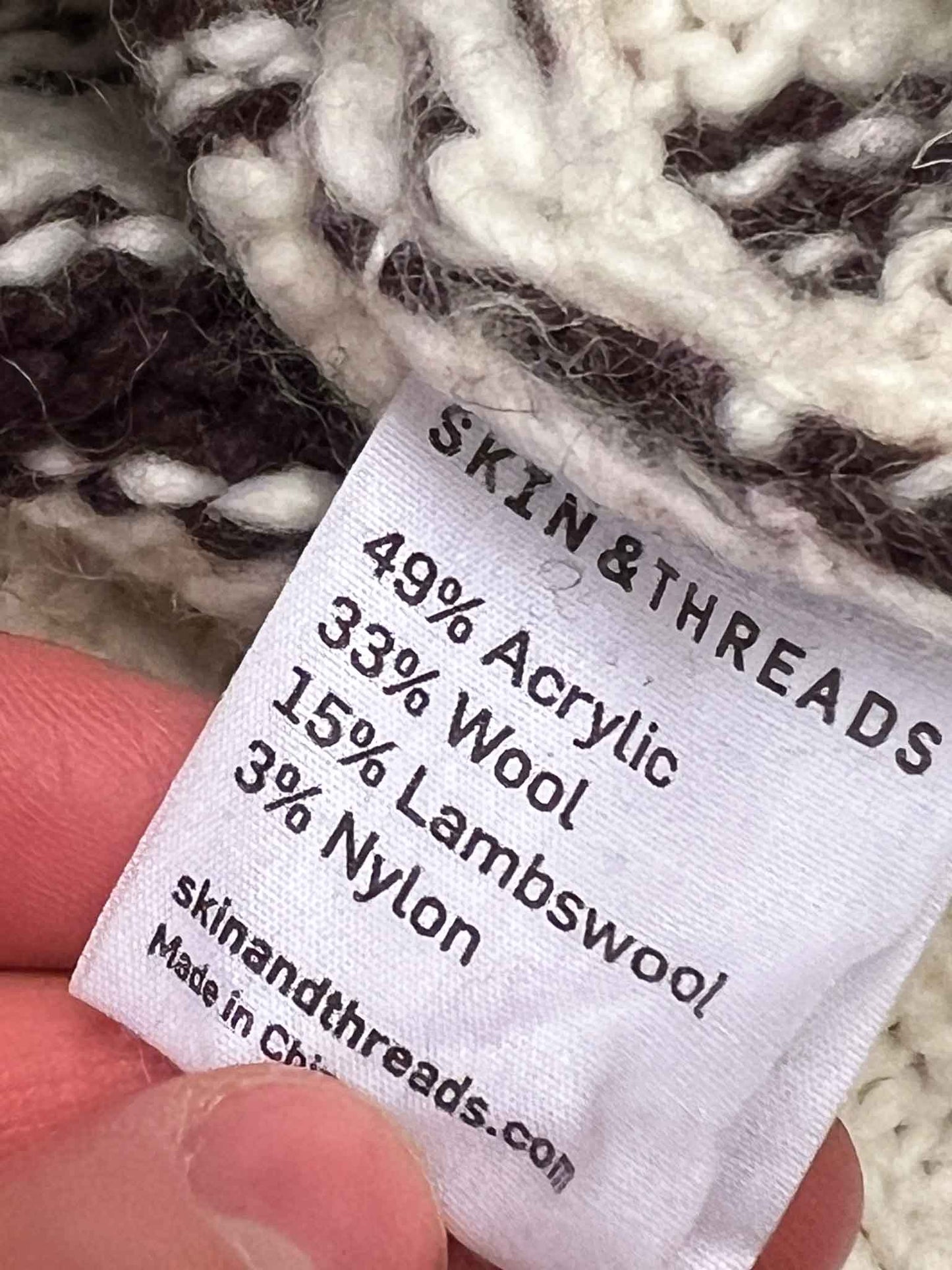Size 0 (6) | Skin & Threads Lambswool Jumper