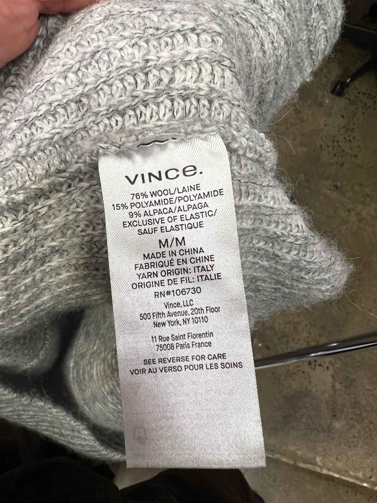 Size M | Vince Wool-Alpaca Knit Jumper
