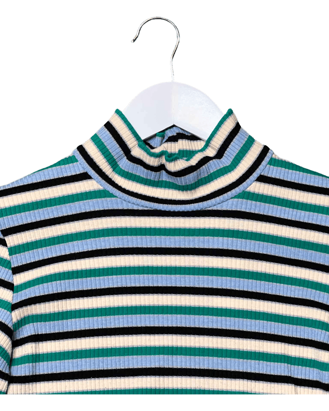 Size 10 | Kuwaii Ribbed Stripy Top