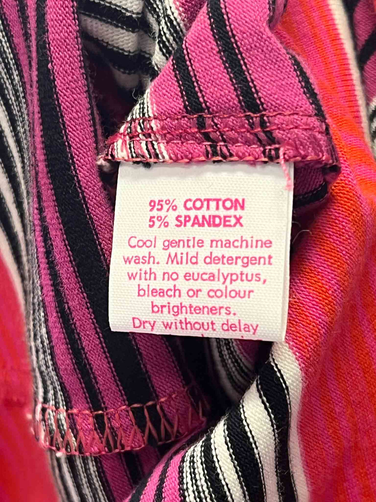 Size 12 | Obus Pink Stripe Maxi Skirt