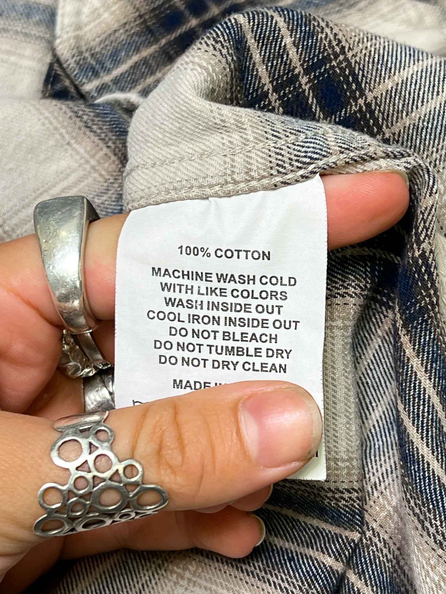 Size L | Dickies Plaid Cotton Flannel Shirt