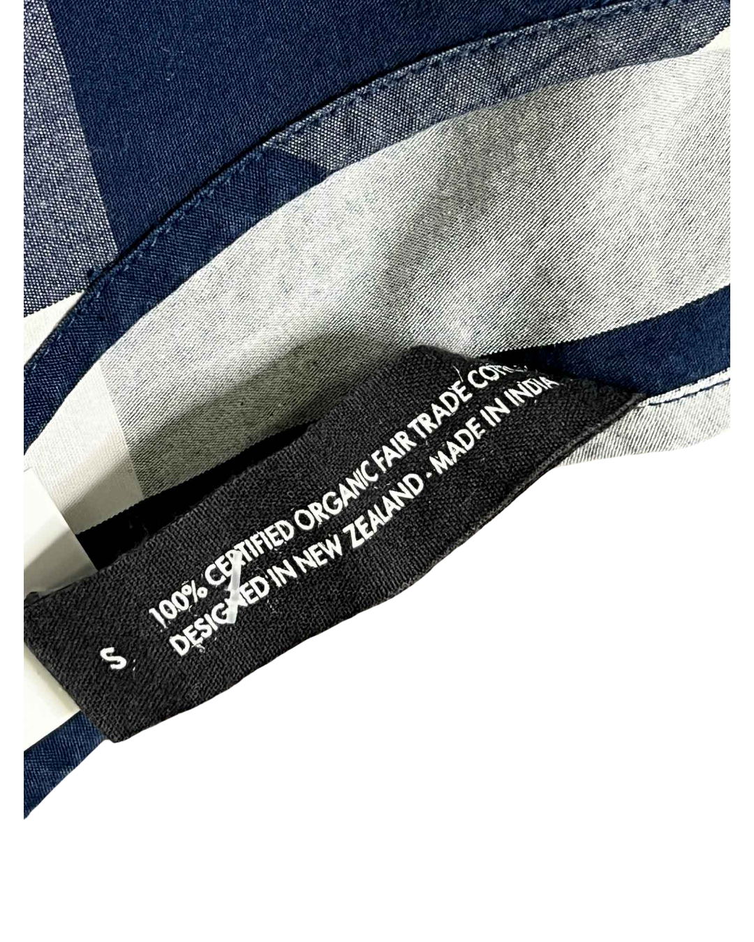 Size S | Kowtow Organic Cotton Gingham Oversized Top