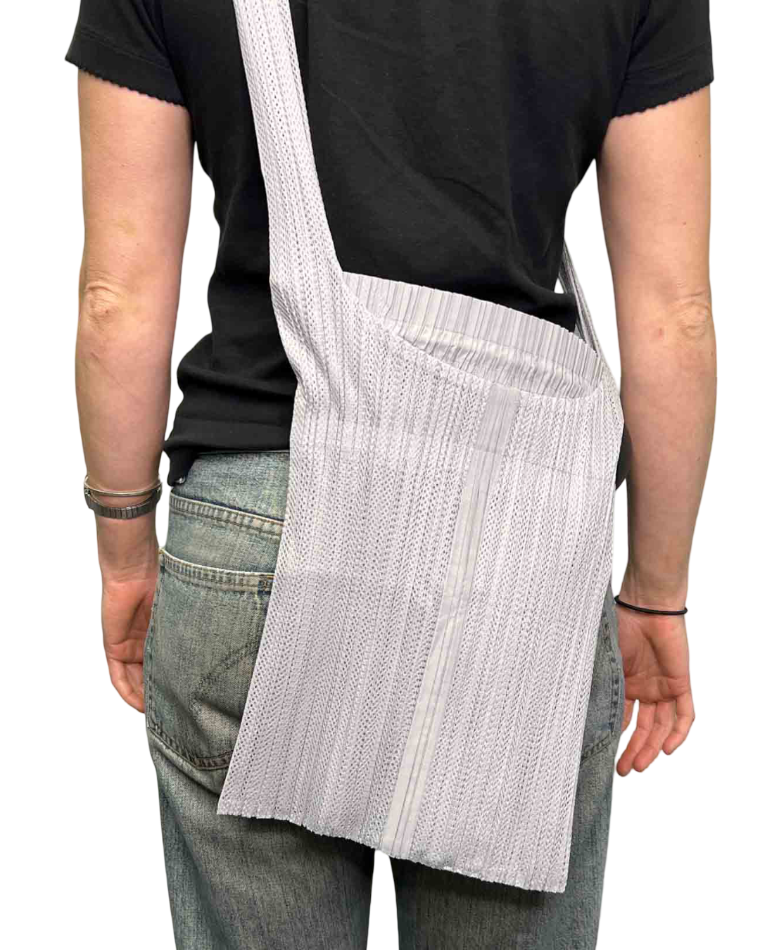 Issey Miyake Pleats Please Mesh Grey Bag
