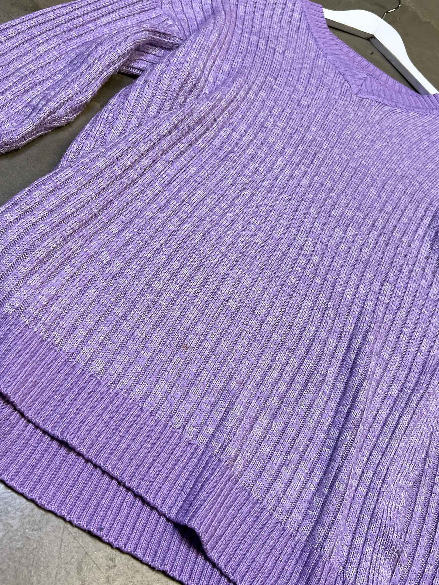 Size L | Suku Purple Cotton Knitted Jumper
