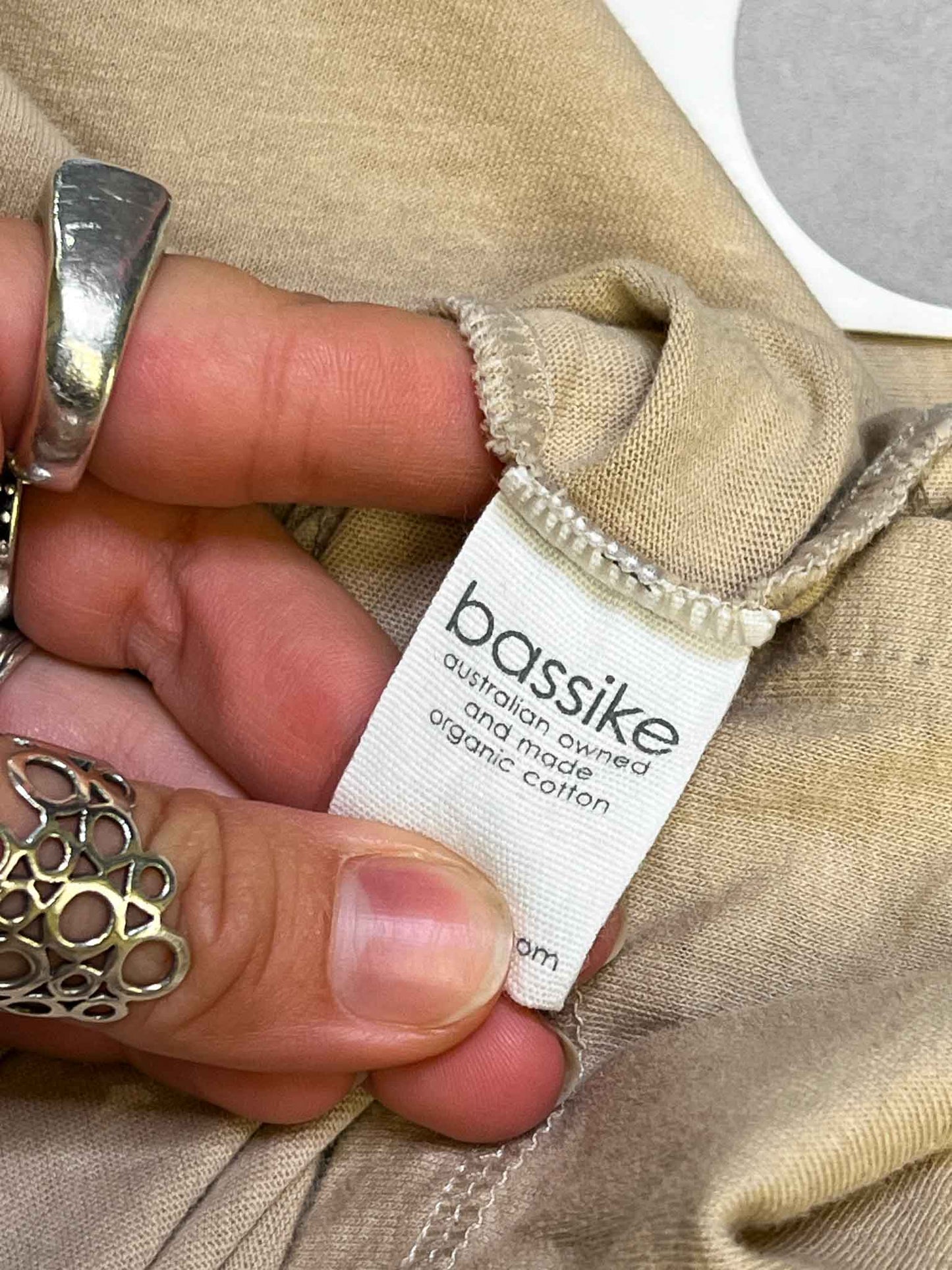 Size XXL | Bassike Tech Print Slouch T-shirt NWT
