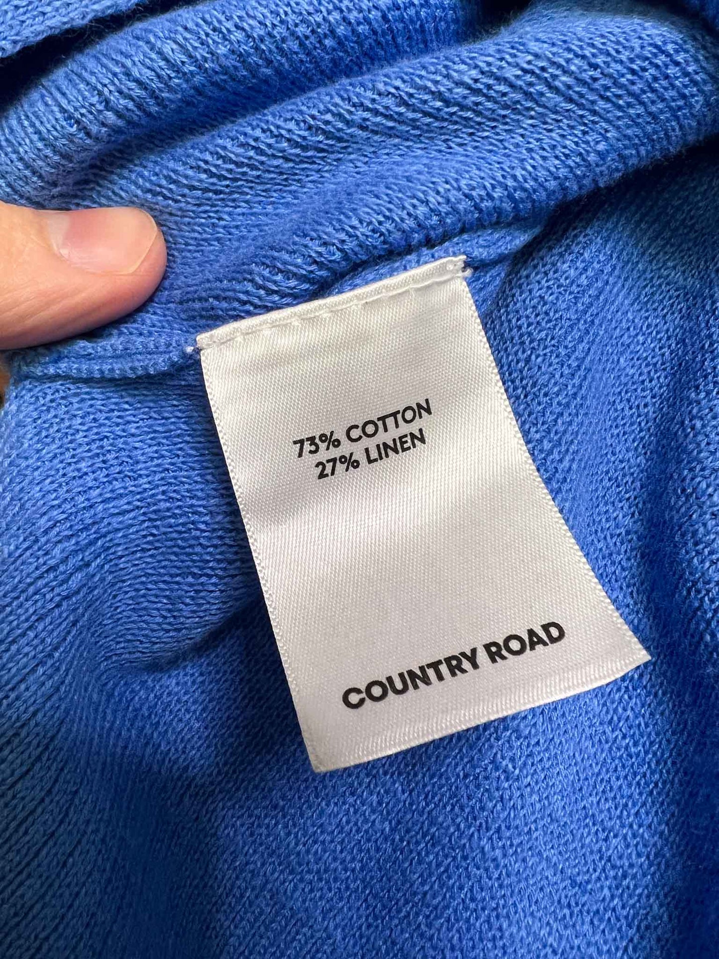 Size S | Country Road Linen Blend V-Neck Jumper