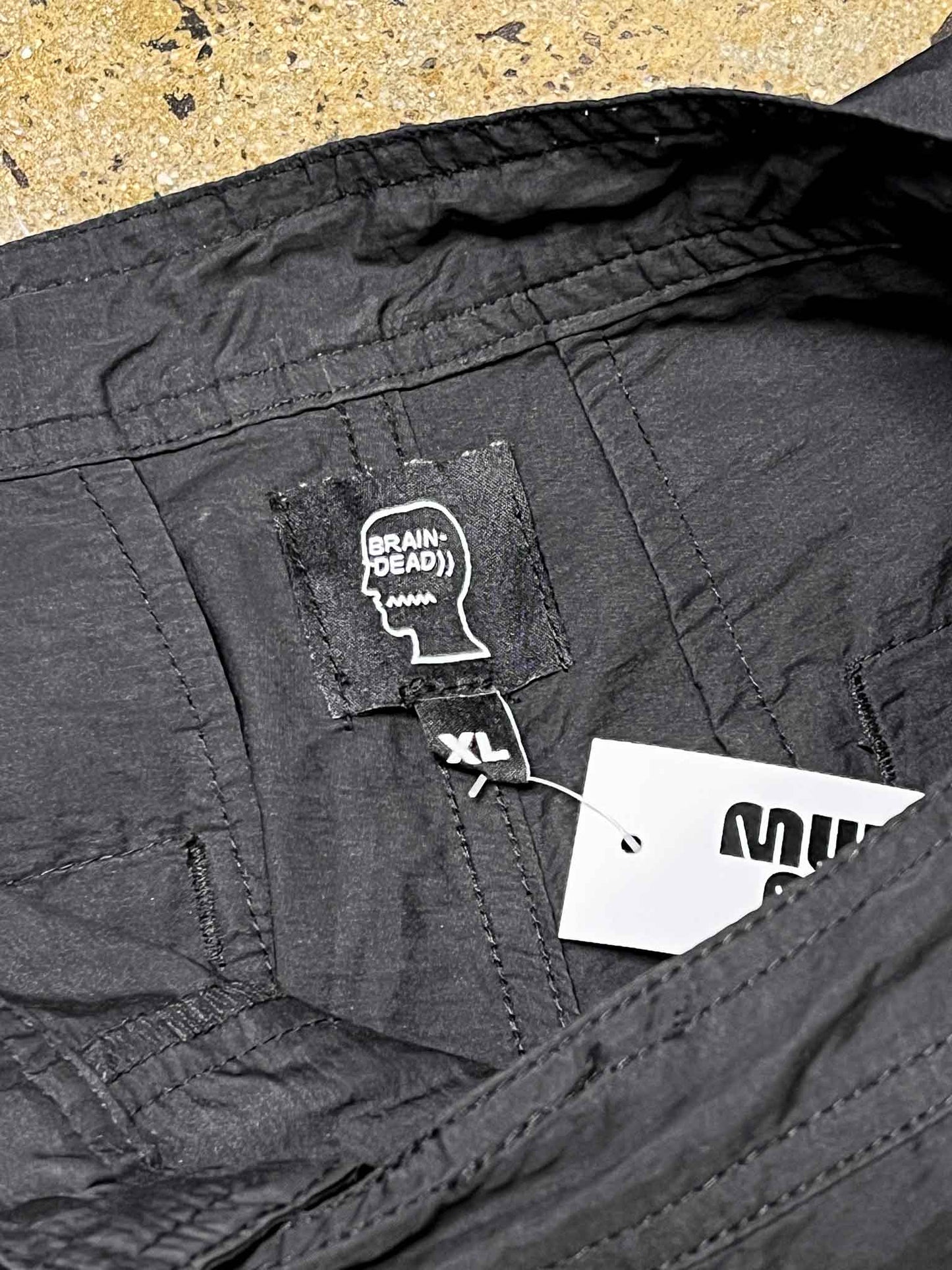 Size XL | Brain Dead Black Nylon Cargo Pants