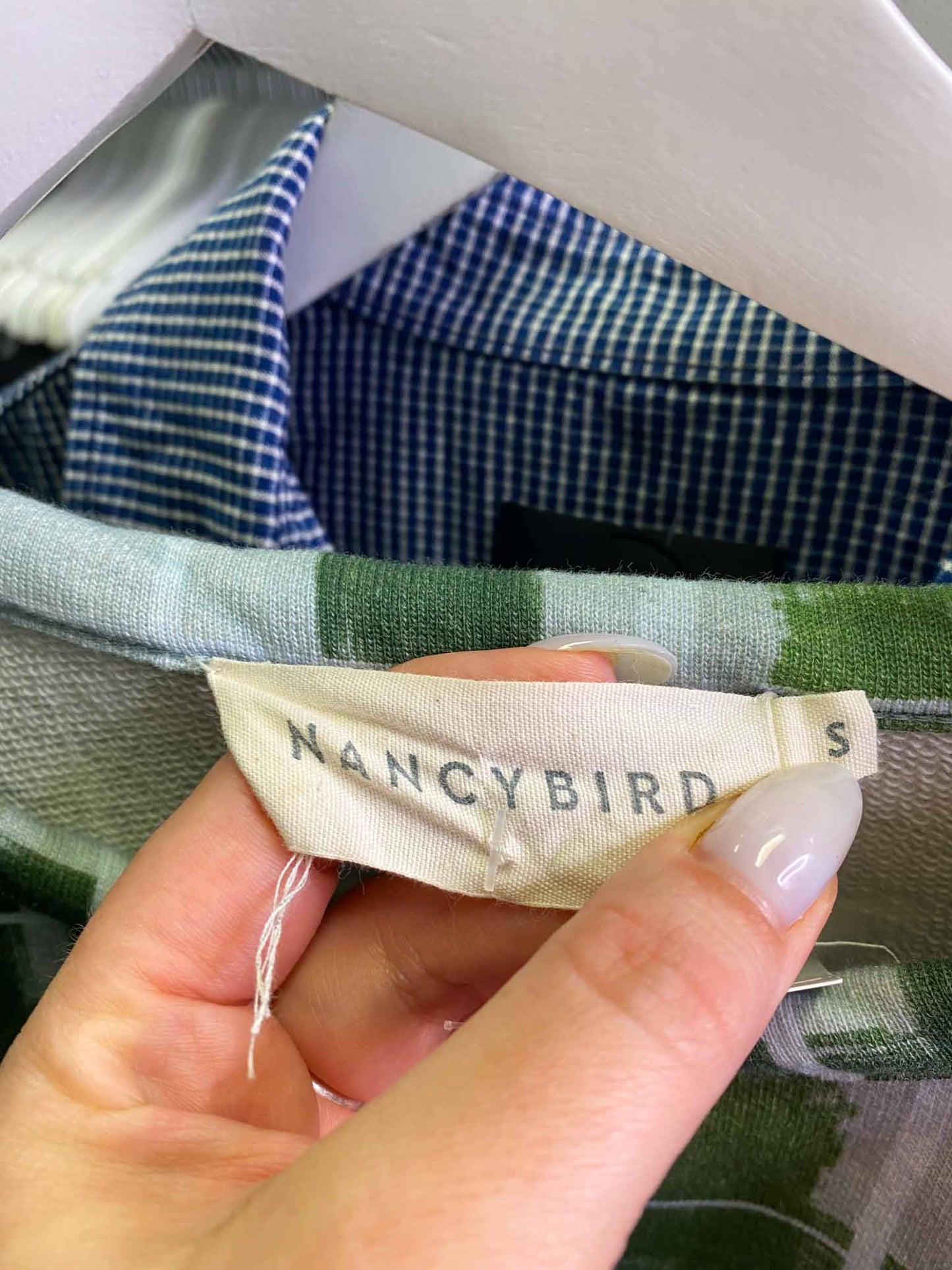 Size S | Nancybird Crewneck Grid Jumper