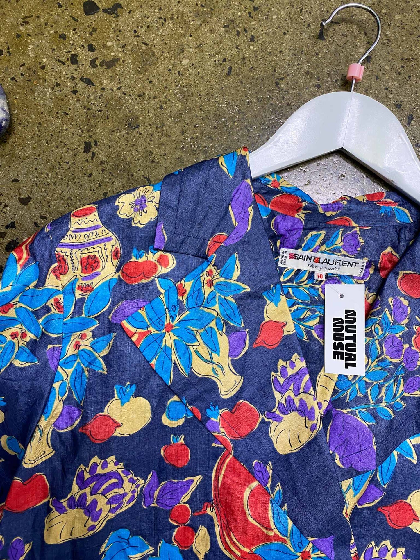 Size 40 (12) | Saint Laurent Rive Gauche Vintage Floral Top