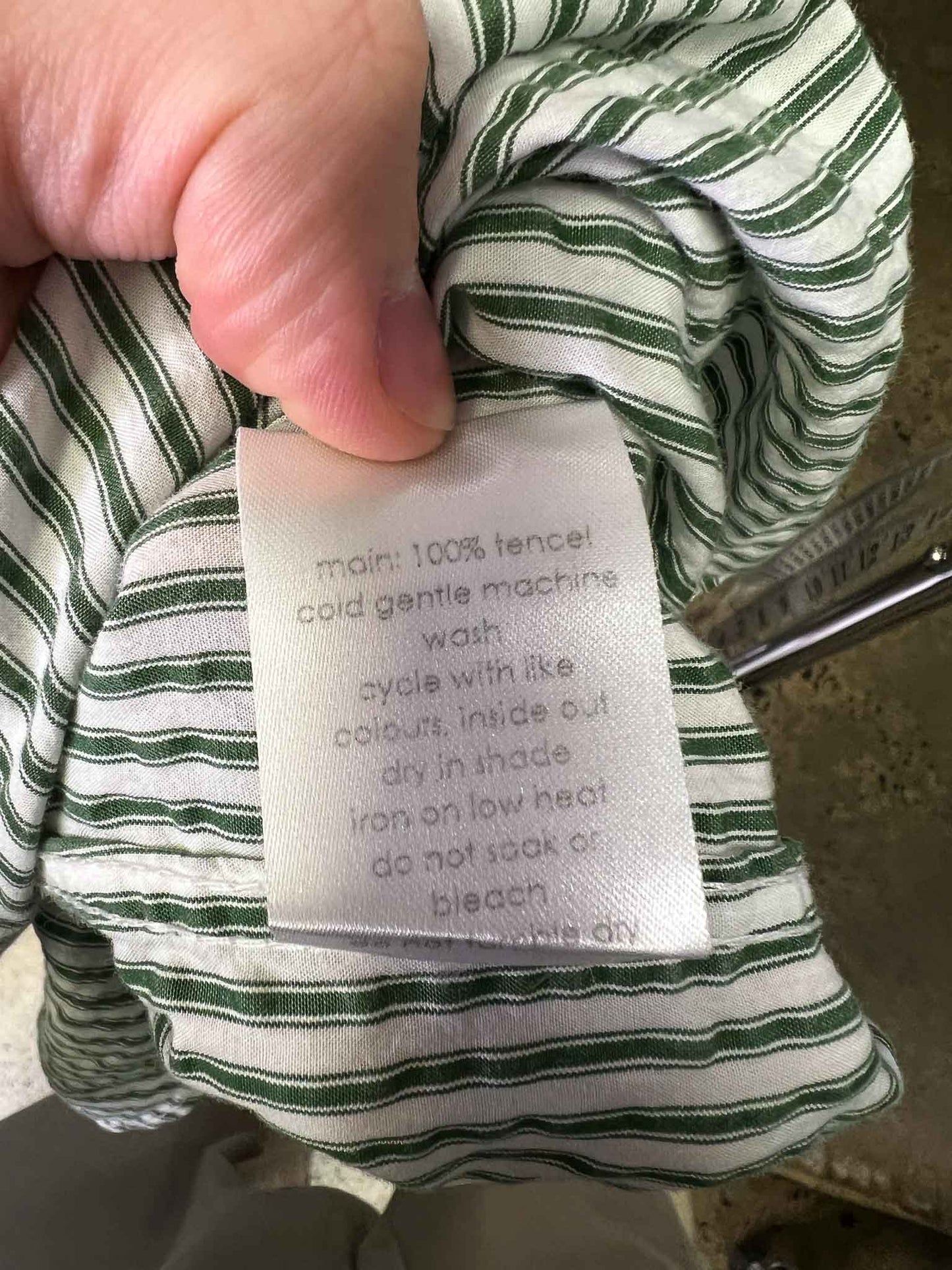 Size 2 (10) | Bassike Oversized Striped Shirt