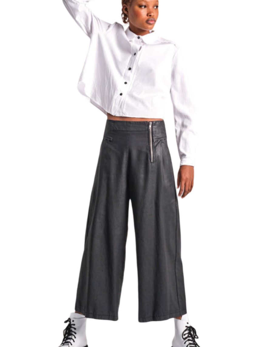 Size S | Lurdes Bergada Coated Wide Leg Pants