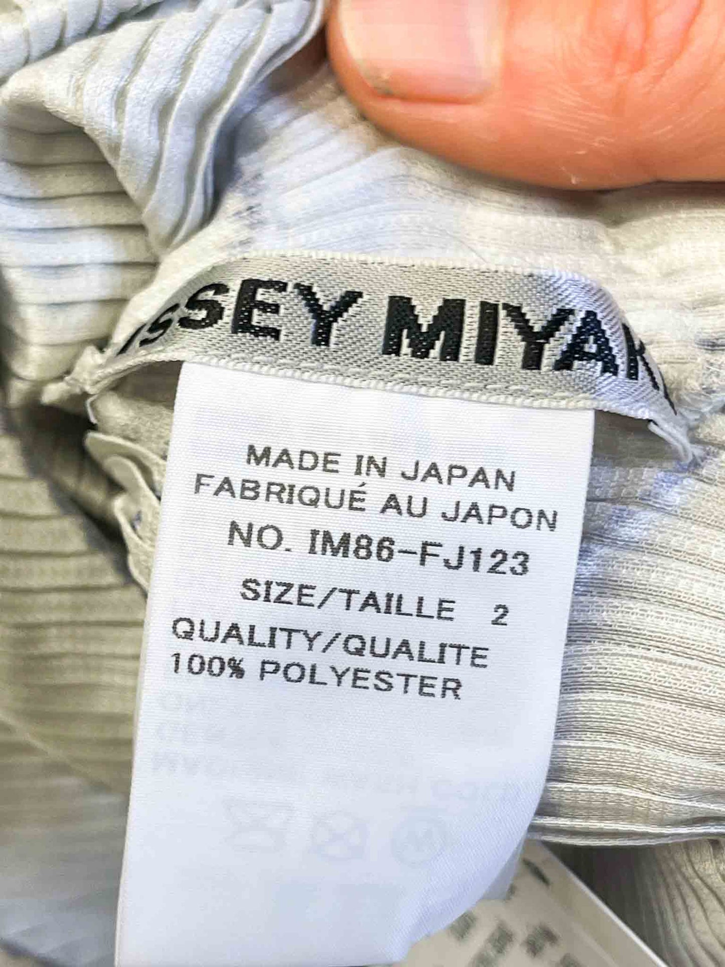 Size M/L | Issey Miyake Accordian Pleat Button Up Top