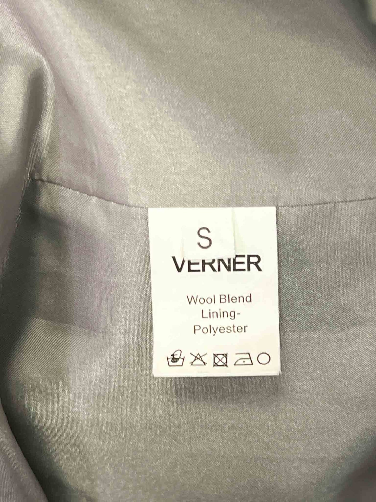 Size S | Verner Wool Check Coat