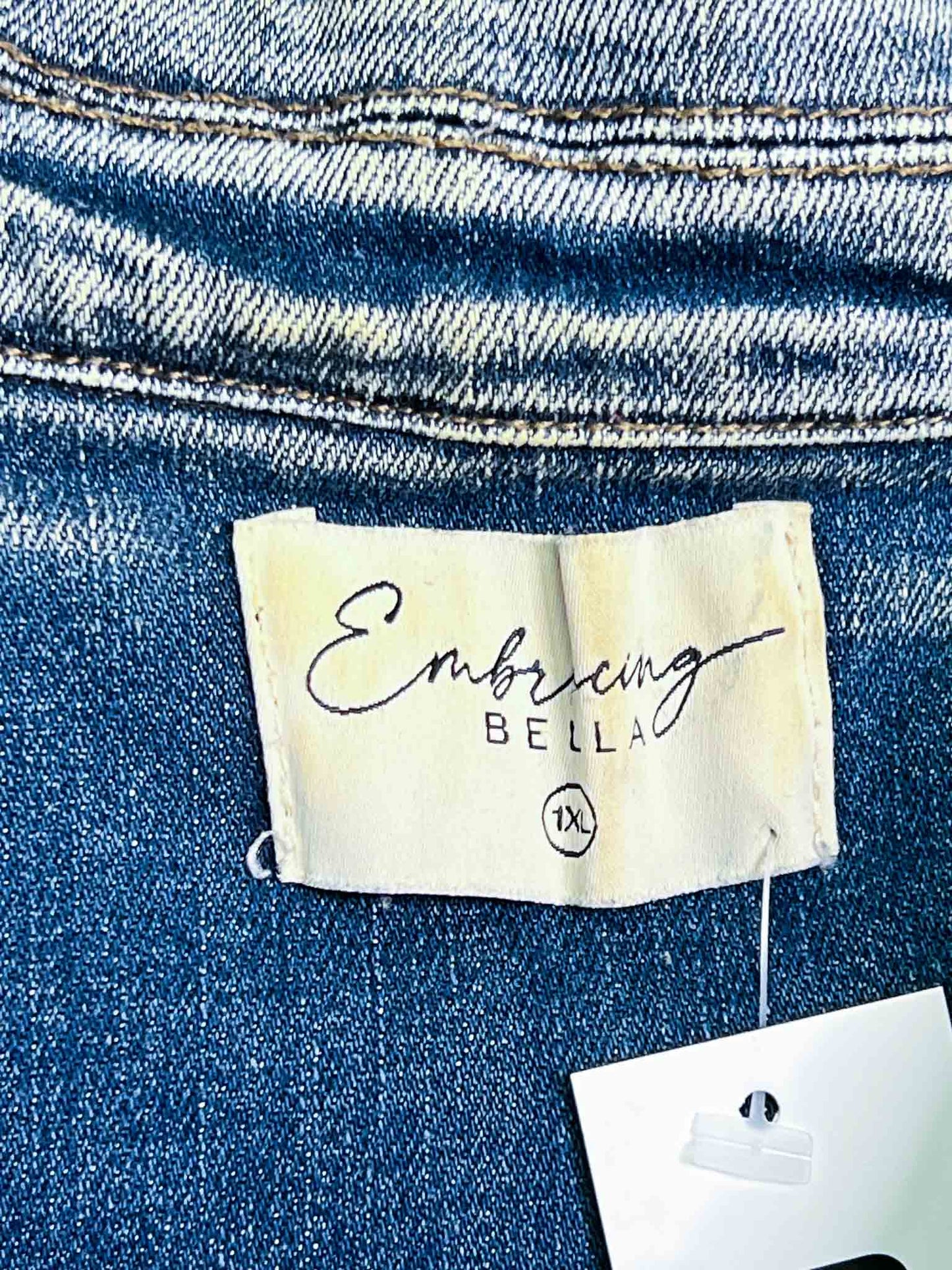 Size 1XL | Embracing Bella Denim Cropped Jacket