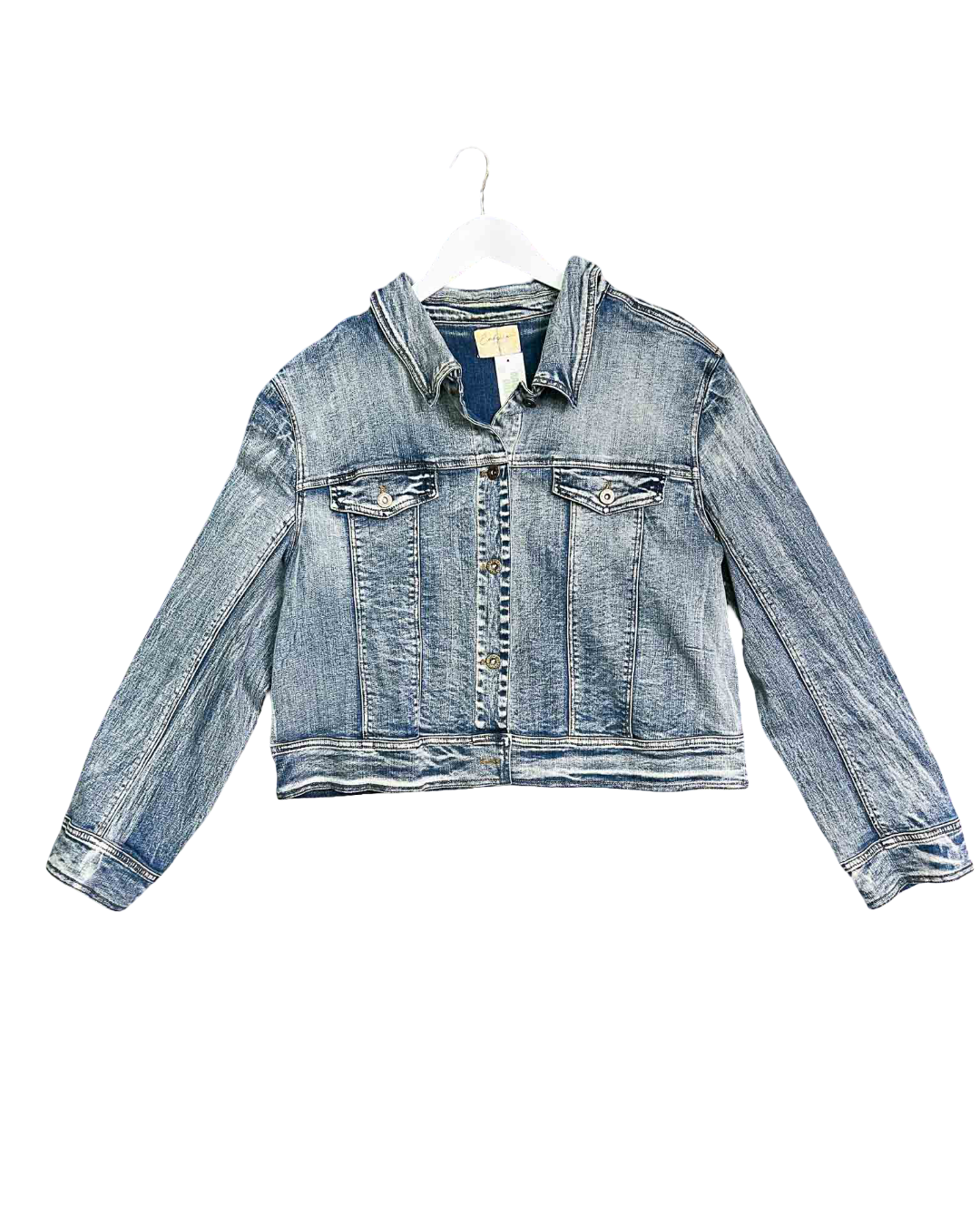 Size 1XL | Embracing Bella Denim Cropped Jacket