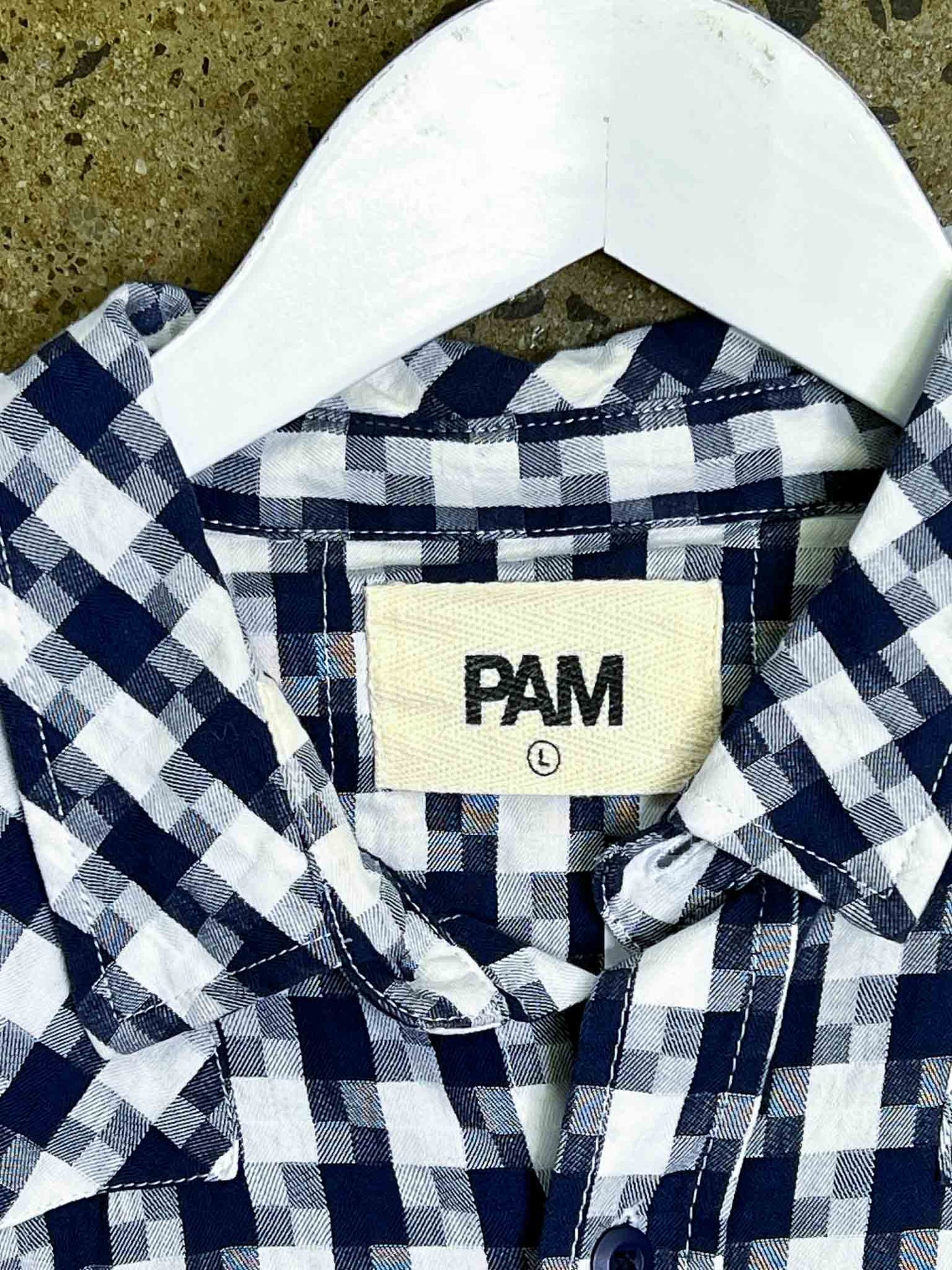 Size L | PAM Grid Pattern Shirt