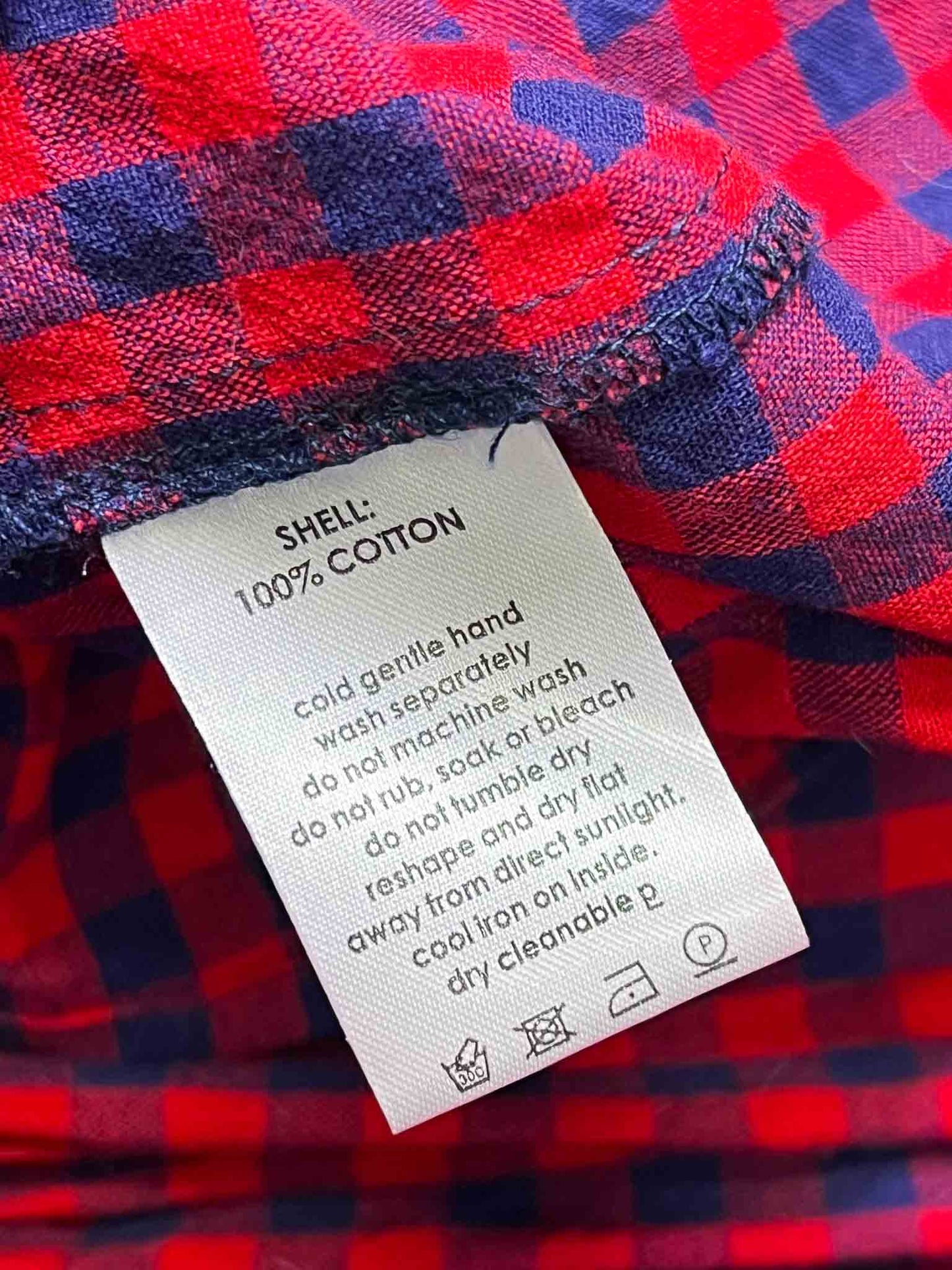 Size S | Verner Gingham Mini Dress