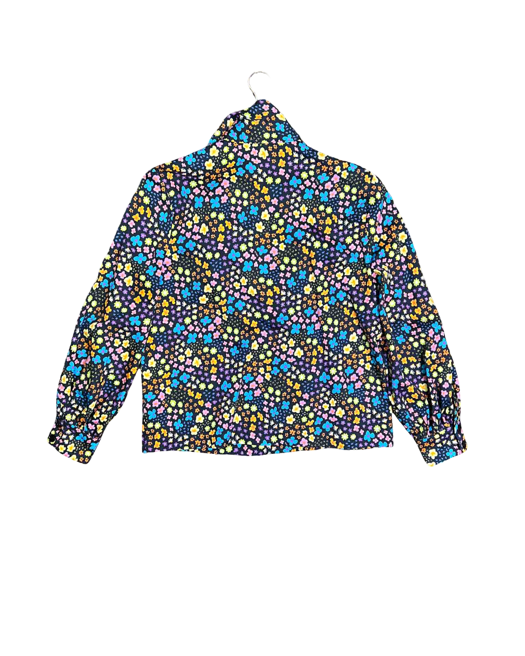 Size 8 | Obus Floral Print Neck Tie Top