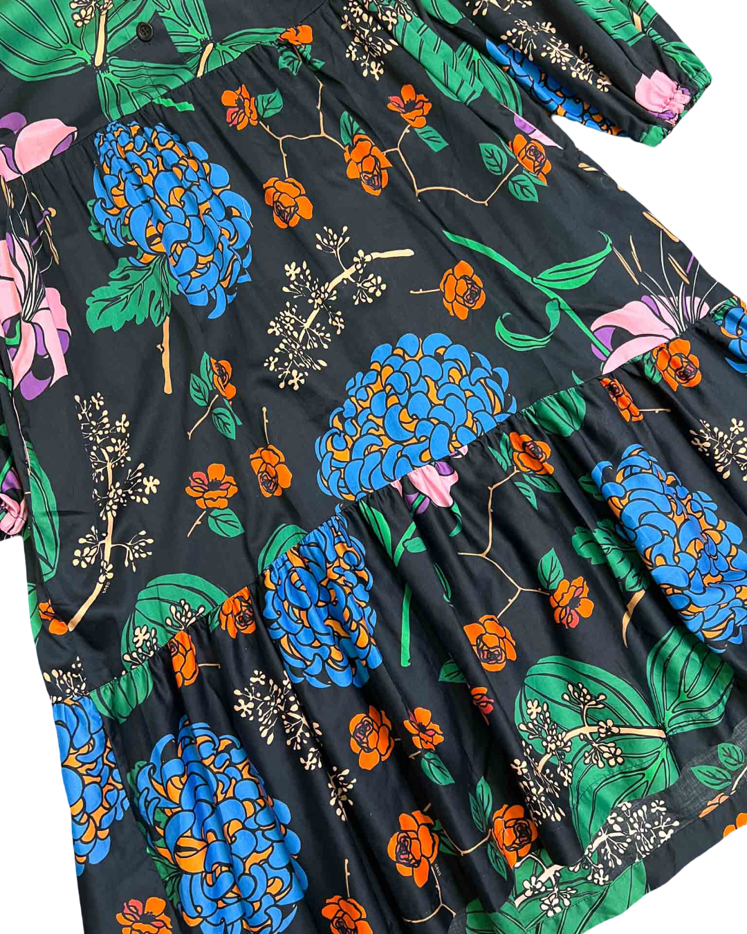 Size 6 | Obus Floral Print Tiered Dress