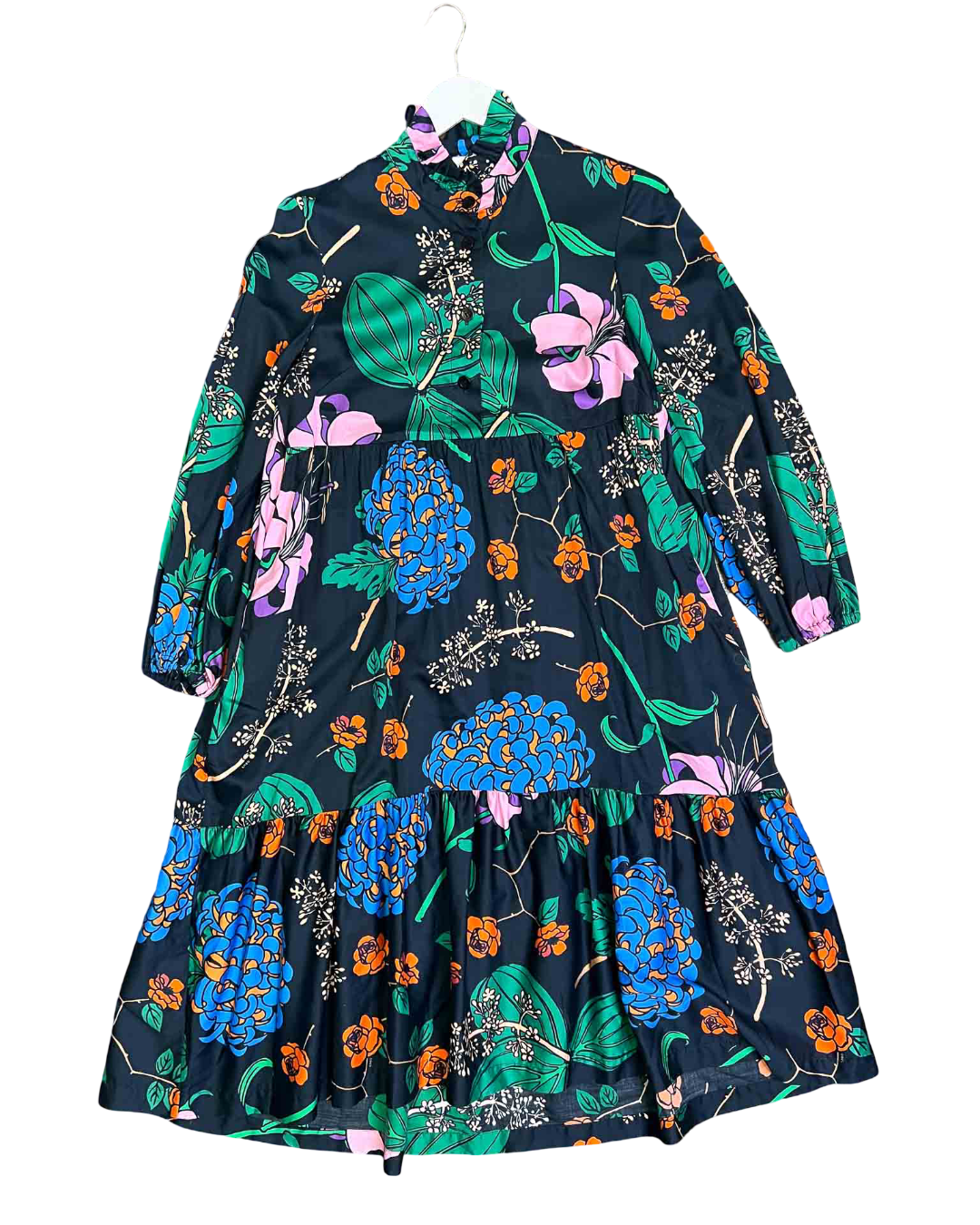 Size 6 | Obus Floral Print Tiered Dress
