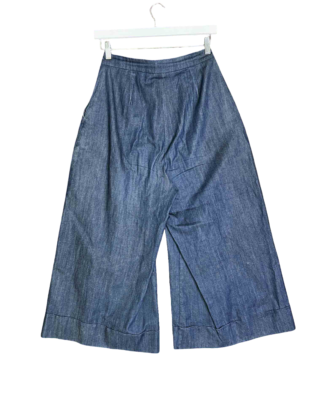 Size S | Alpha60 Wide Leg Denim Cuffed Cropped Pants