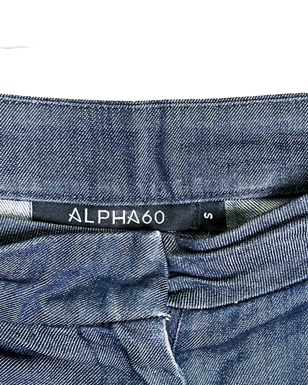 Size S | Alpha60 Wide Leg Denim Cuffed Cropped Pants