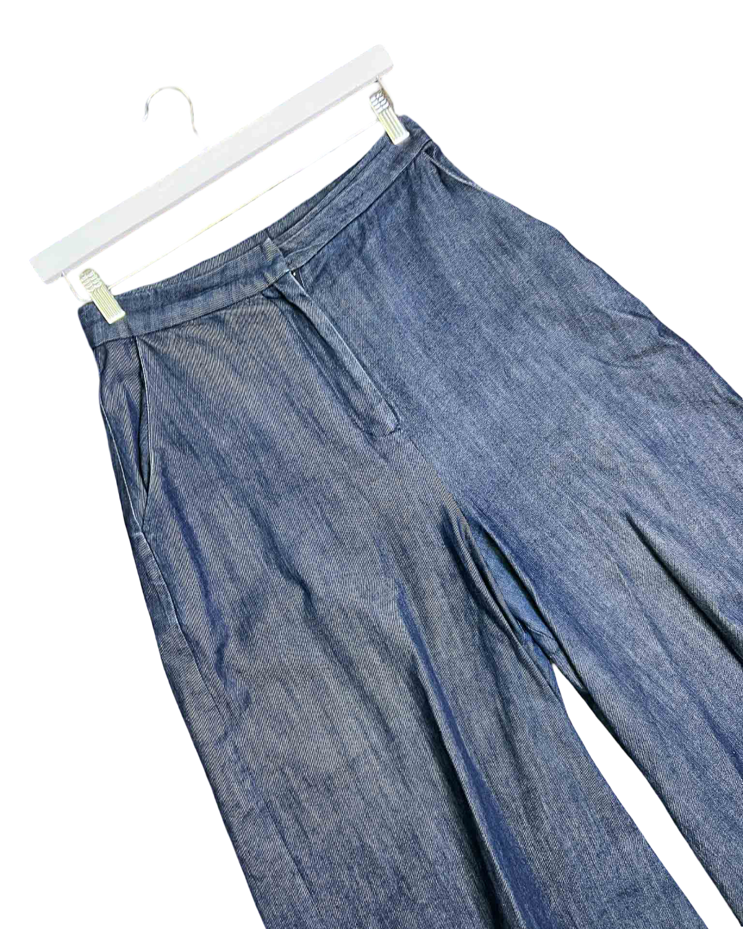 Size S | Alpha60 Wide Leg Denim Cuffed Cropped Pants
