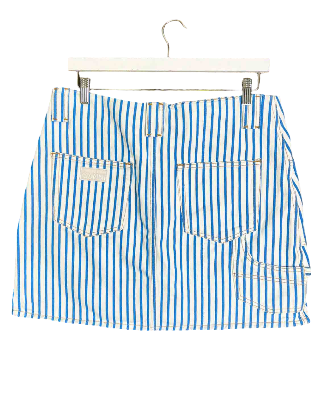Size 14 (42) | Ganni Striped Mini Skirt