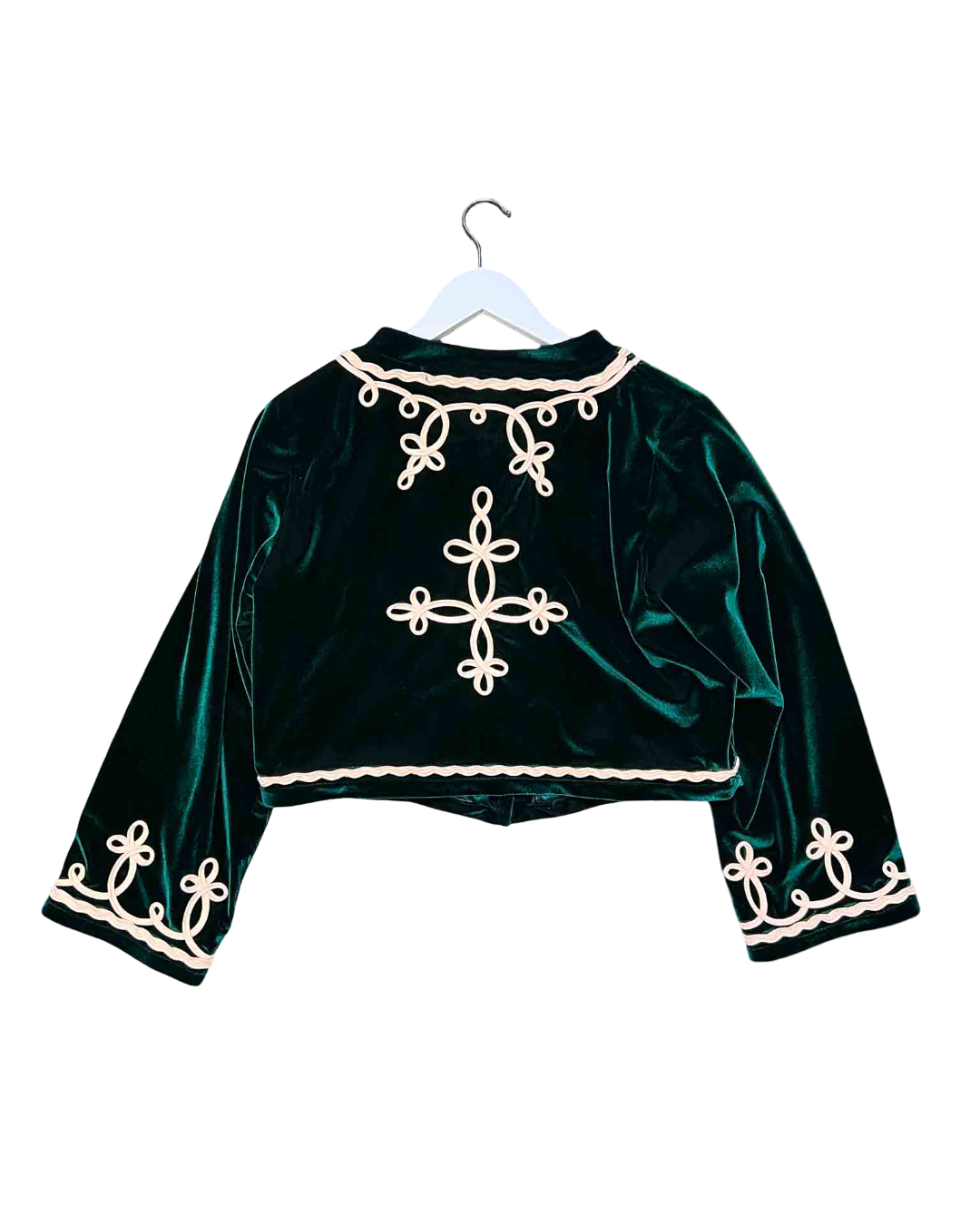 Size 12 | Nine Lives Bazaar Emerald Jimi Velvet Jacket