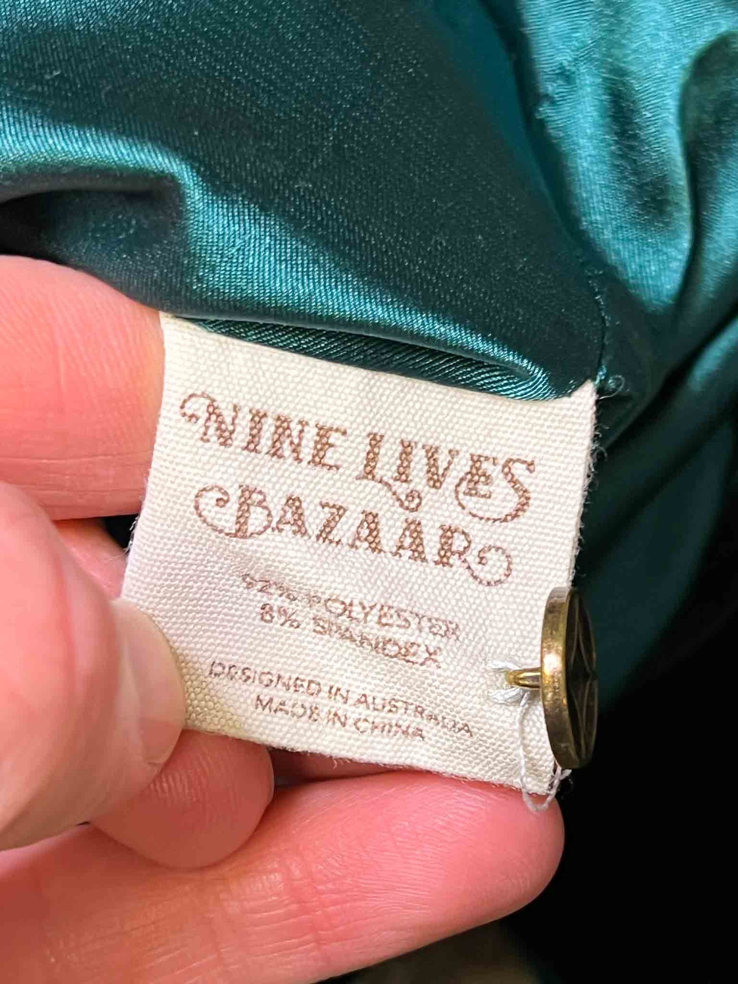 Size 12 | Nine Lives Bazaar Emerald Jimi Velvet Jacket