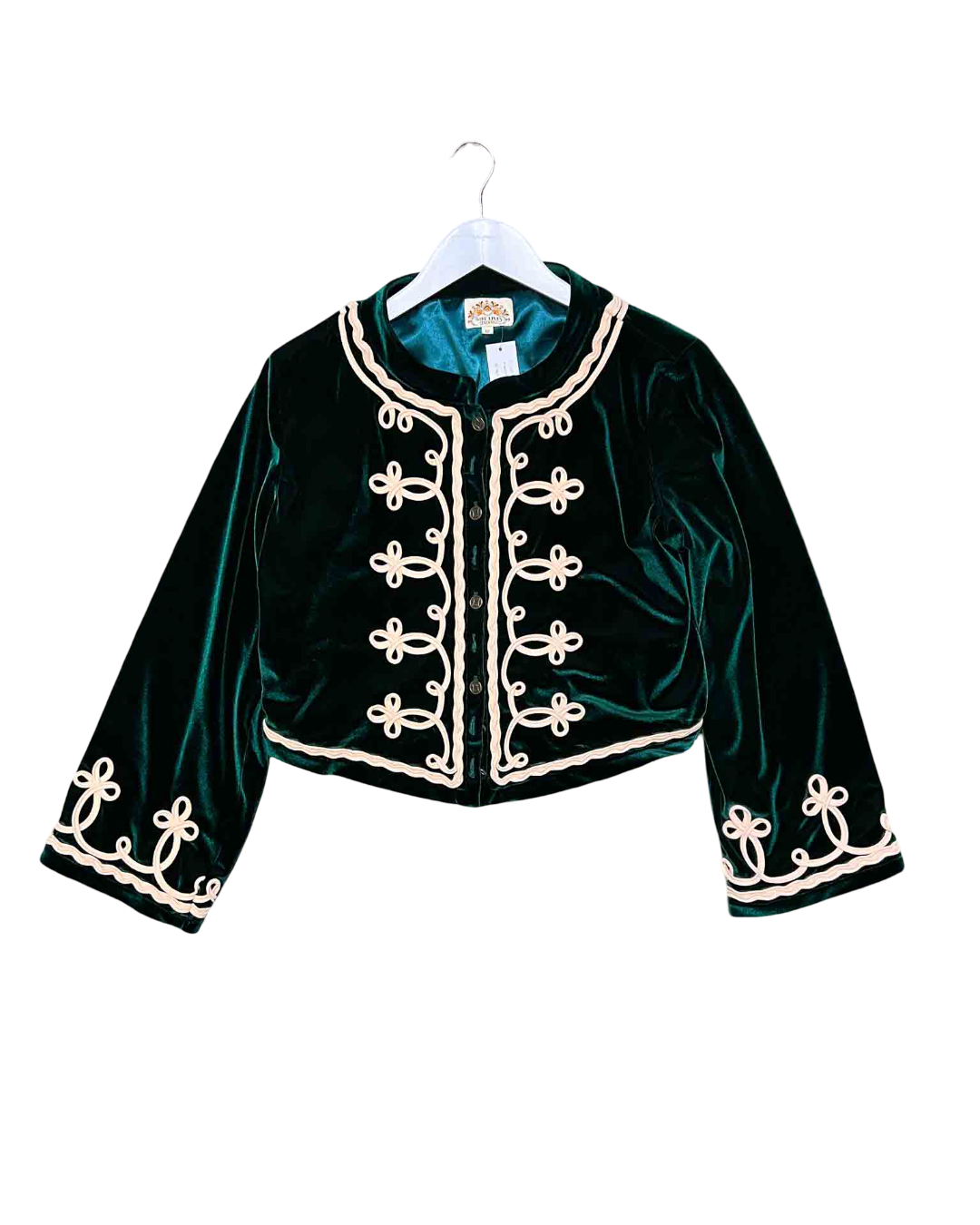 Size 12 | Nine Lives Bazaar Emerald Jimi Velvet Jacket