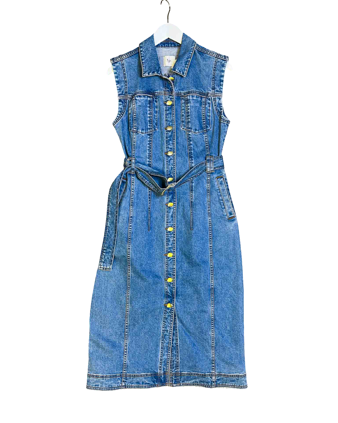 Size 12 | Aje Darcie Denim Midi Dress