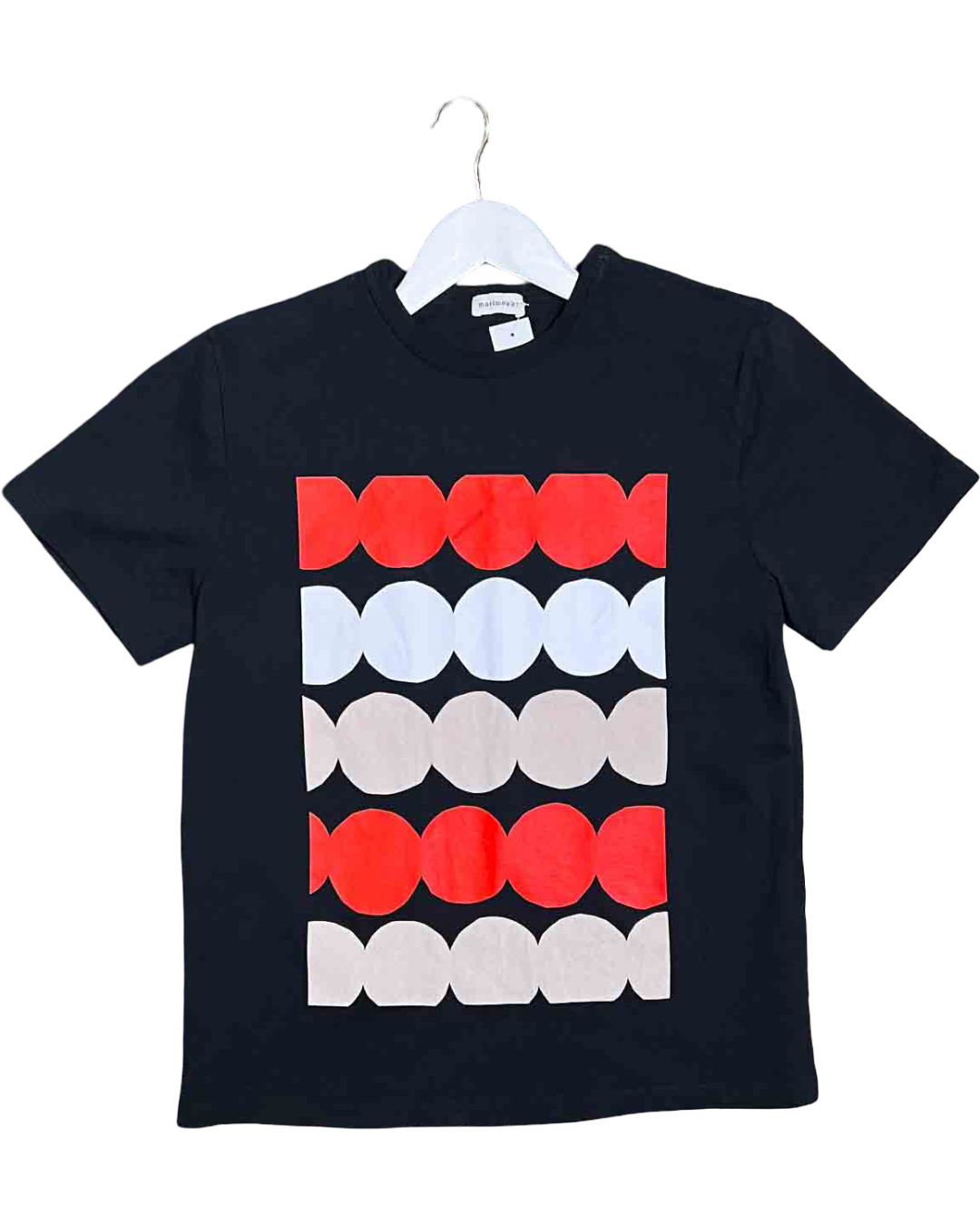 Size S | Marimekko White and Red Dots T-shirt