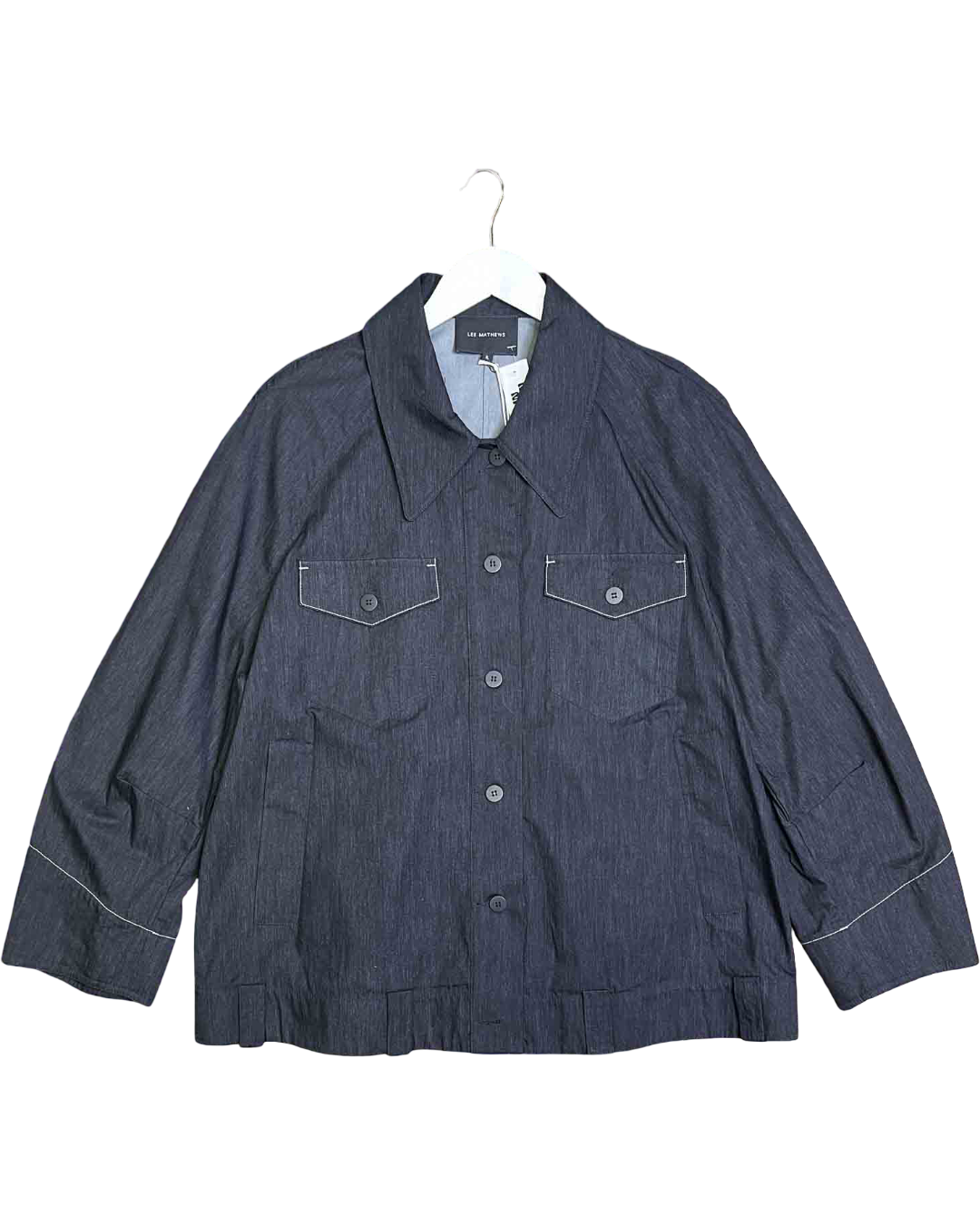 Size XL | Lee Mathews Contrast Stitch Pointe Collar Jacket