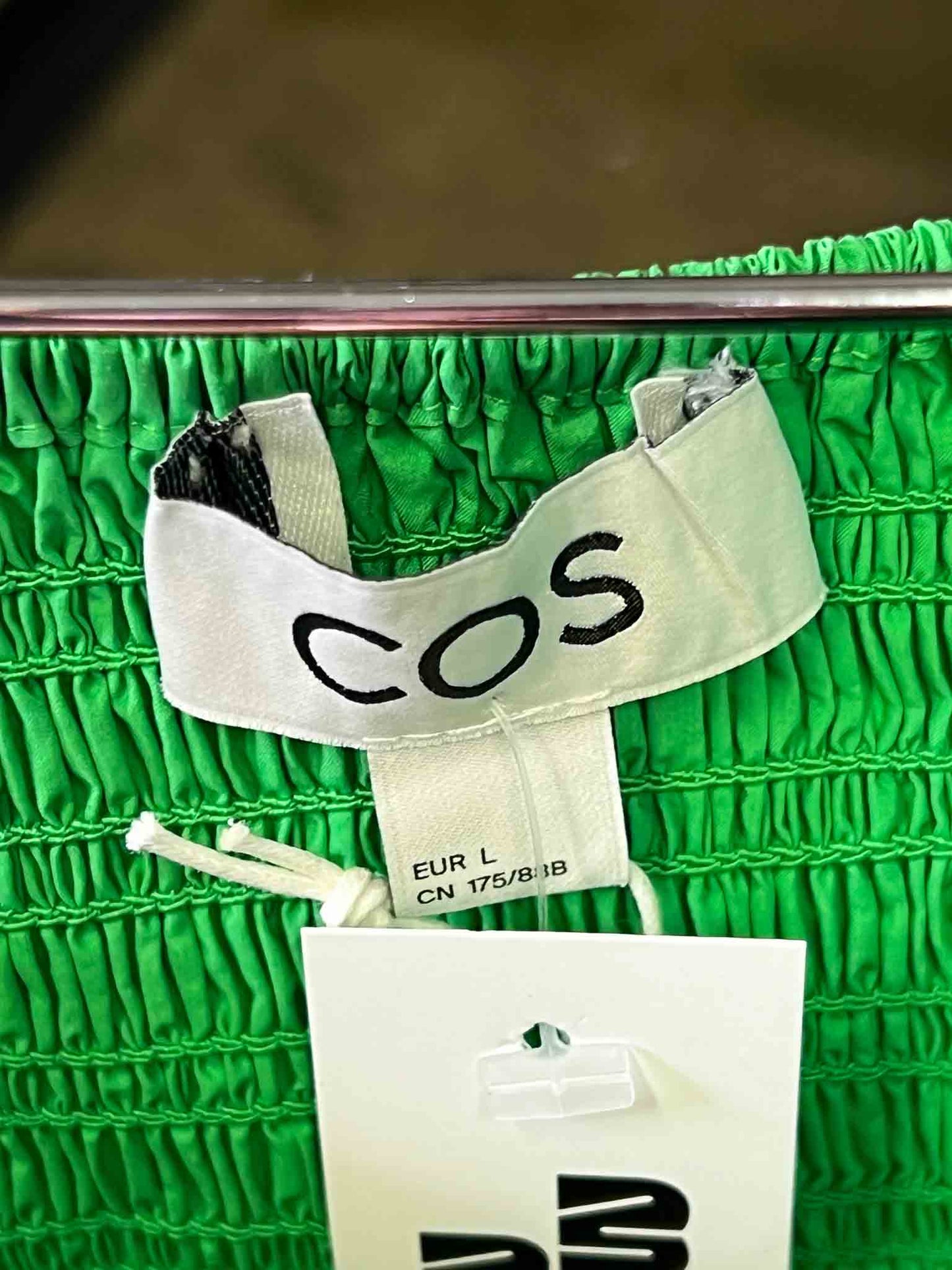 Size L | COS Green Midi Skirt