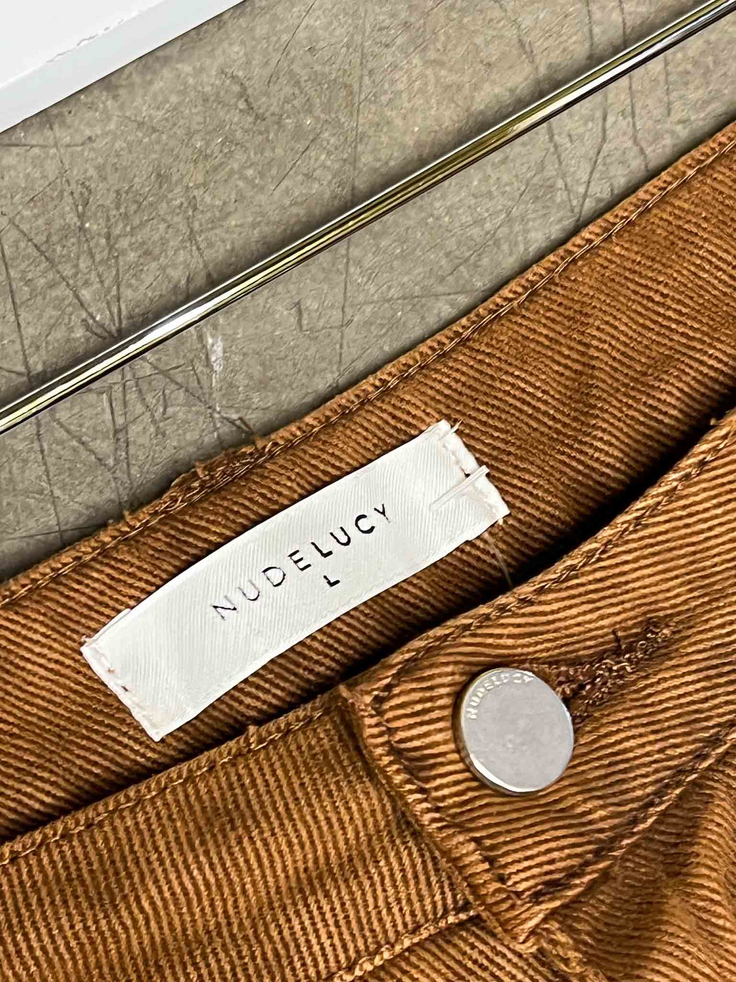 Size L | Nude Lucy Straight Leg Brown Jeans