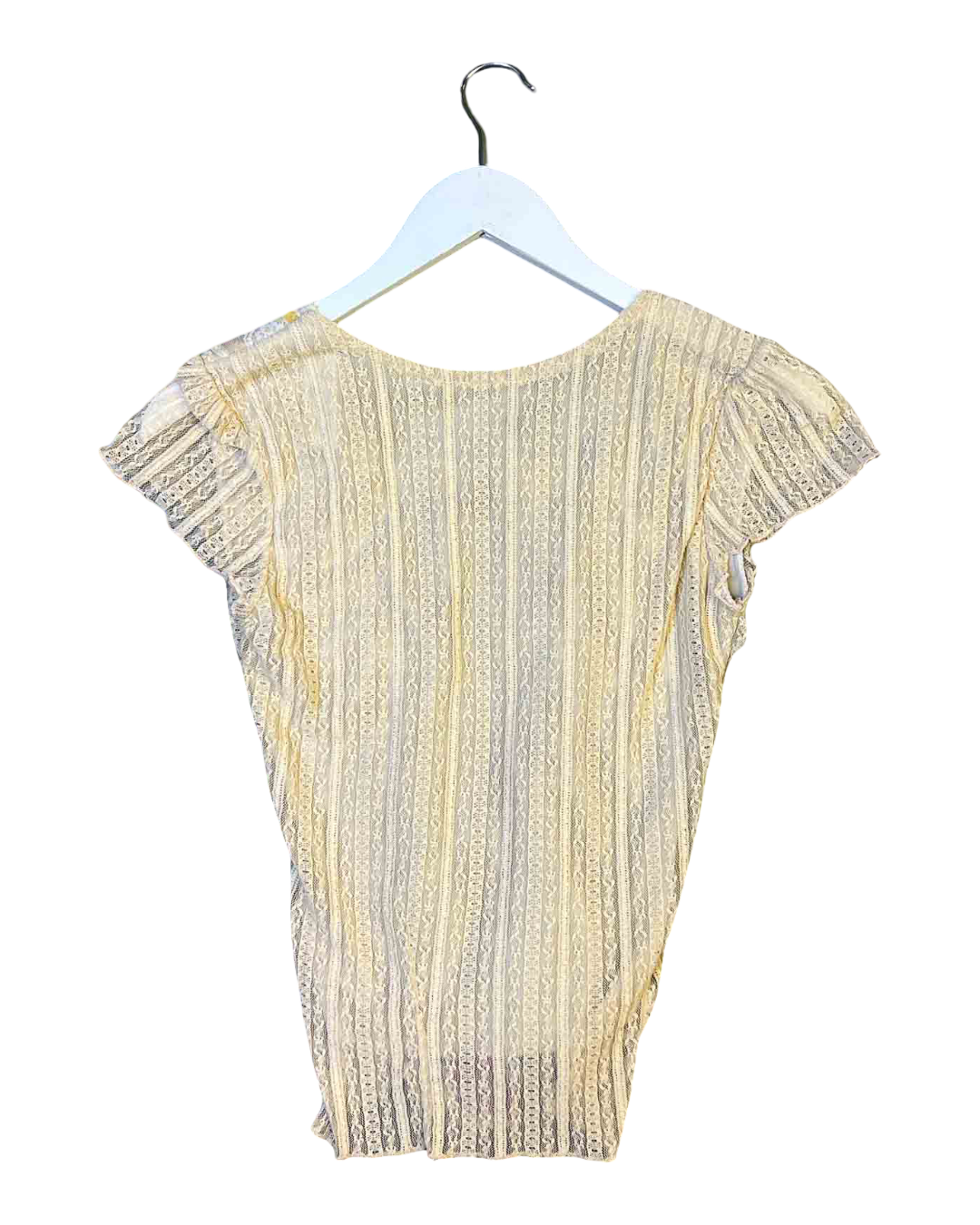 Size S | Cream Corset Lace Top