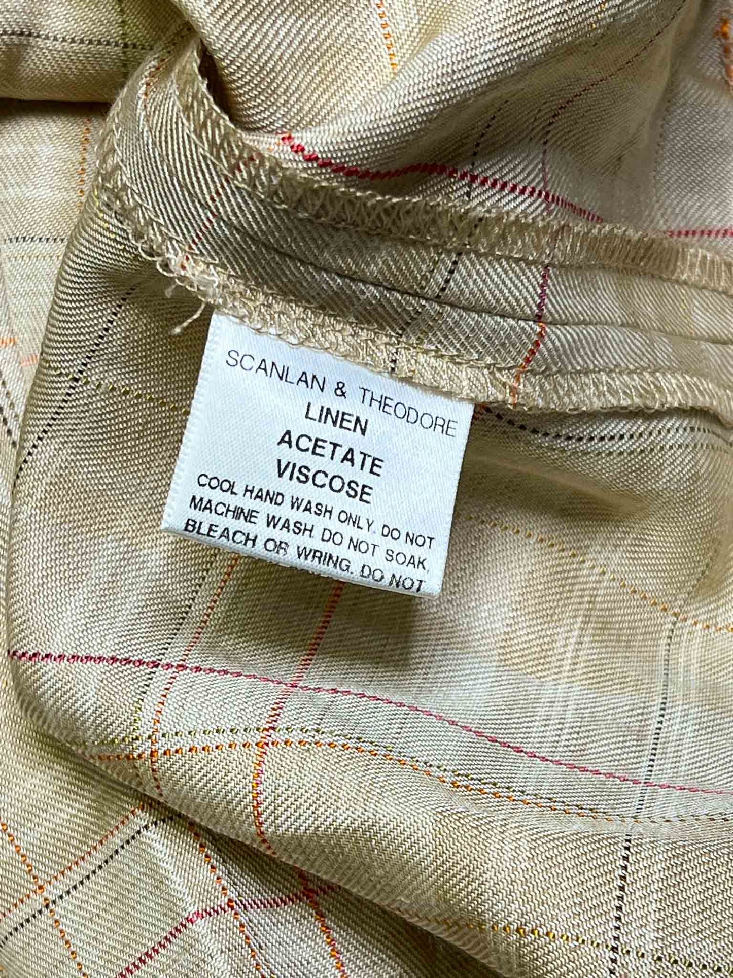 Size S | Scanlan&Theodore Vintage Linen Dress With Tags